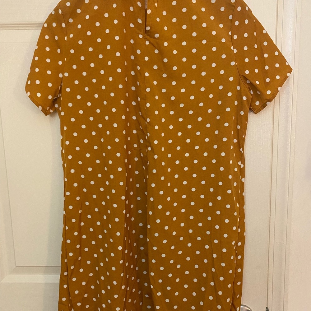 Peter pan polka dot long top